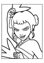 Раскраска - Кейпоп-охотницы на демонов - Зои держит Шин-каль