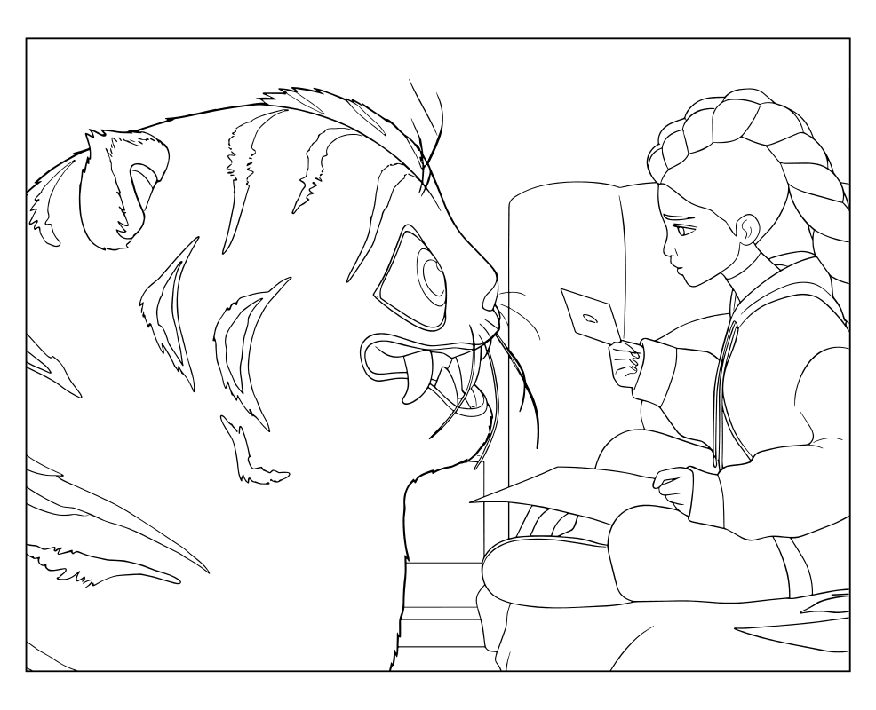 Раскраска - Кейпоп-охотницы на демонов - Дерпи и Руми