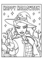 Раскраска - Кейпоп-охотницы на демонов - Руми Хэллоуин