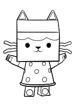 Раскраска - Кукольный домик Габби - Бэби Бокс любит мастерить поделки