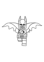Раскраска - Лего Фильм: Бэтмен - Бэтмен спешит к подвигам