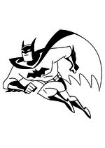 Раскраска - Лига Справедливости - Бэтмен