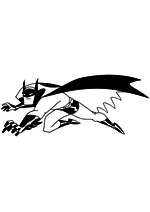 Раскраска - Лига Справедливости - Бэтмен атакует