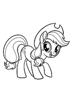 Раскраска - My Little Pony в кино - Моя маленькая пони - Эпплджек