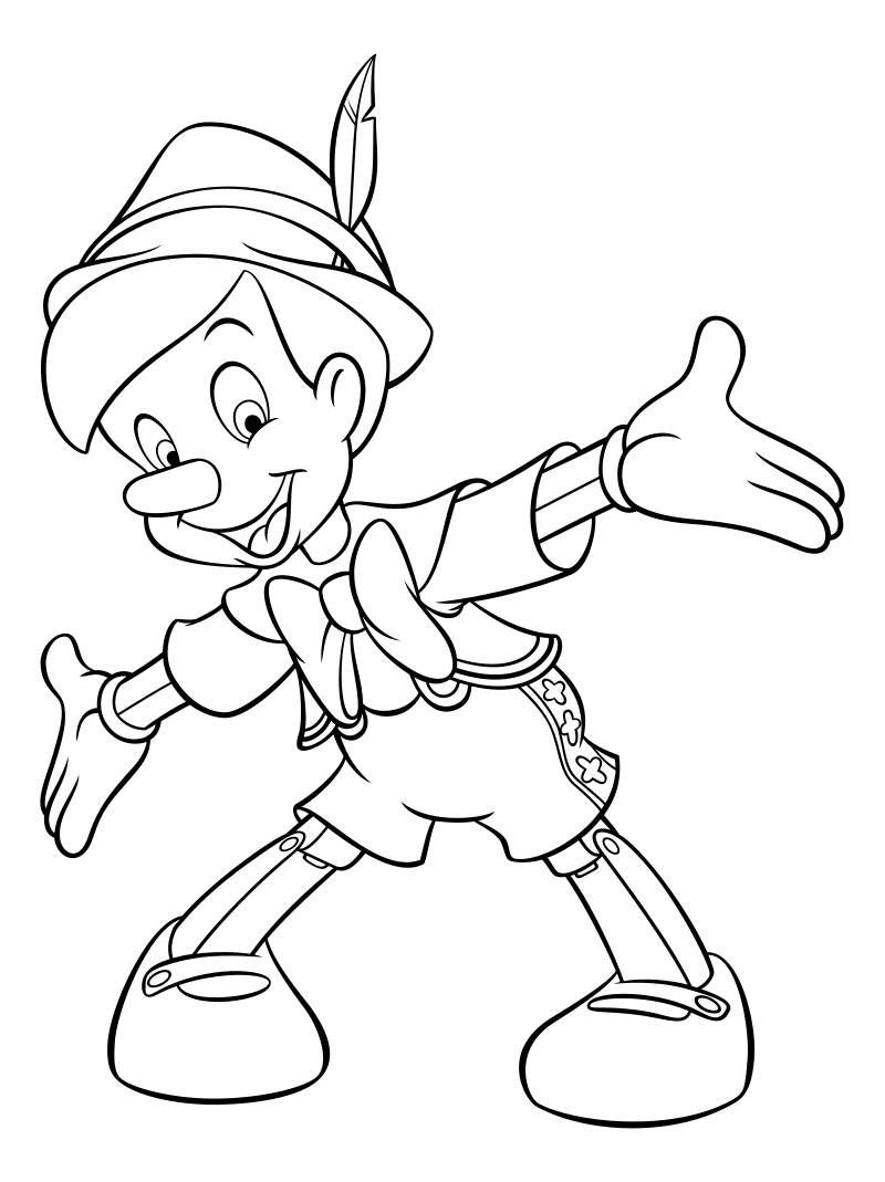 Пиноккио нарисовать
