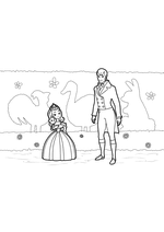 Раскраска Принцесса Эмбер и король Роланд II