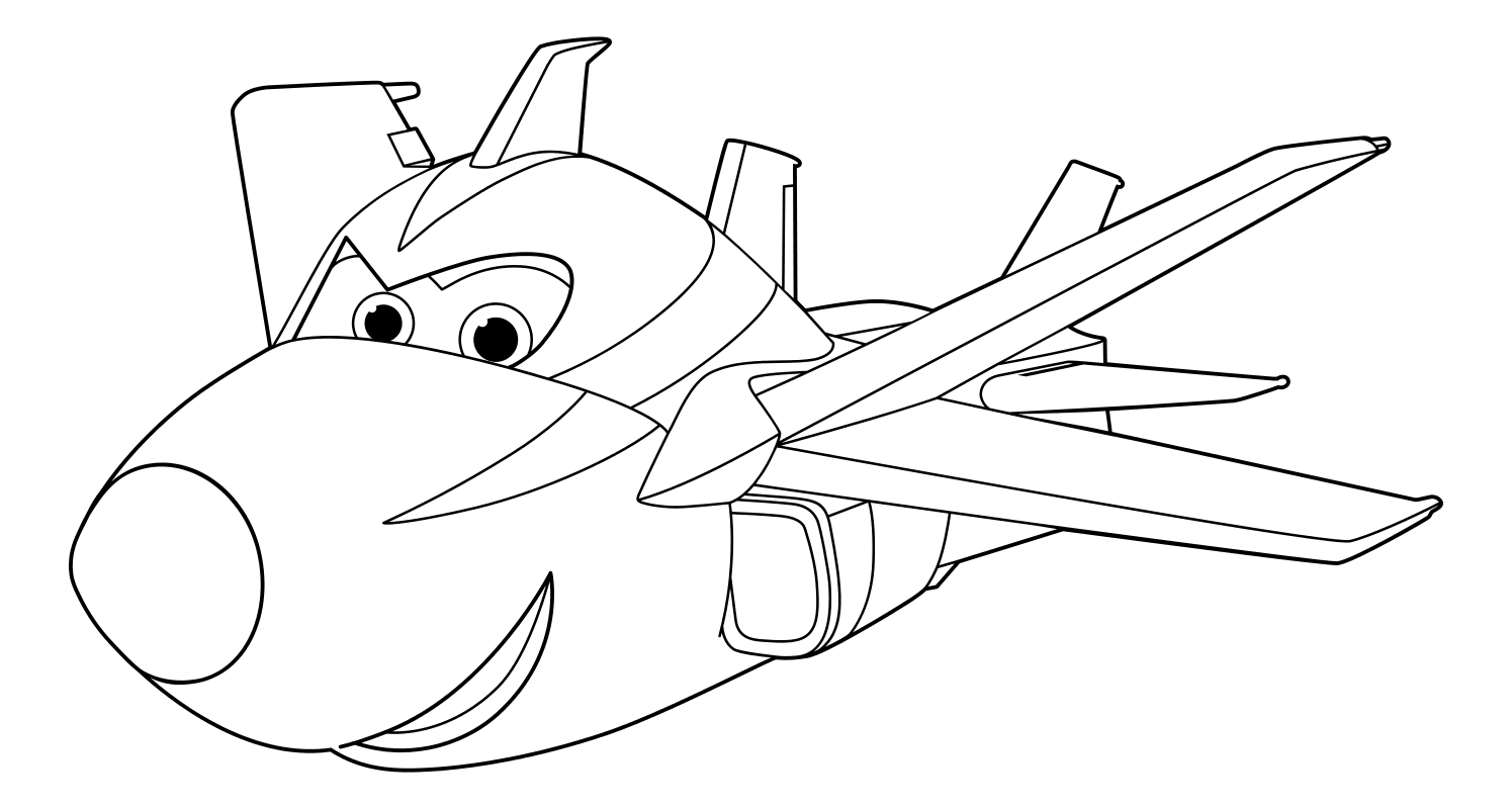 Раскраска - Супер Крылья: Джетт и его друзья - Шпионский самолёт Чейс