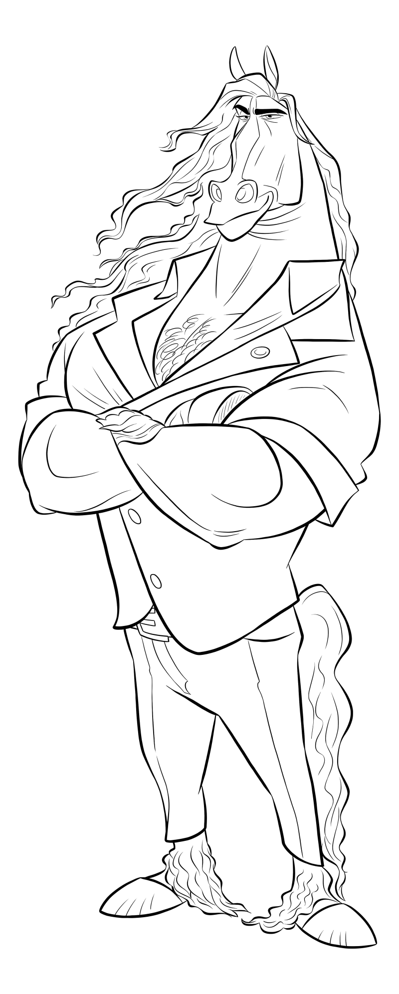 Раскраска - Зверополис 2 - Мэр Брайан Ржевальский