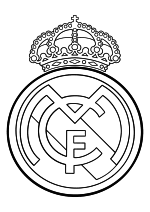 Раскраска - Футбол - Футбольный клуб Real Madrid CF