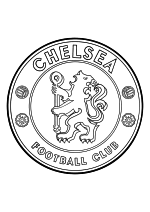 Раскраска - Футбол - Логотип футбольного клуба Chelsea