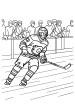 Раскраска - Хоккей - Джонни Годро из Calgary Flames