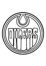 Раскраска - Хоккей - Логотип Edmonton Oilers