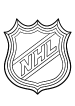 Раскраска - Хоккей - Логотип NHL