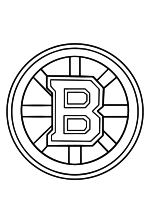 Раскраска - Хоккей - Логотип Boston Bruins
