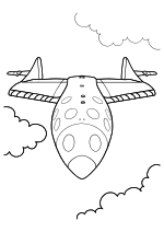 Раскраска - Ракеты - Ракета SpaceShipOne Раскраска - Ракеты - Ракета SpaceShipOne