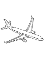 Раскраска - Самолёт - Airbus A330