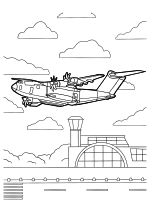 Раскраска - Самолёты - Самолёт Airbus A400M Atlas