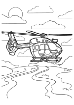 Раскраска - Вертолёты - Вертолёт Airbus Helicopters H135