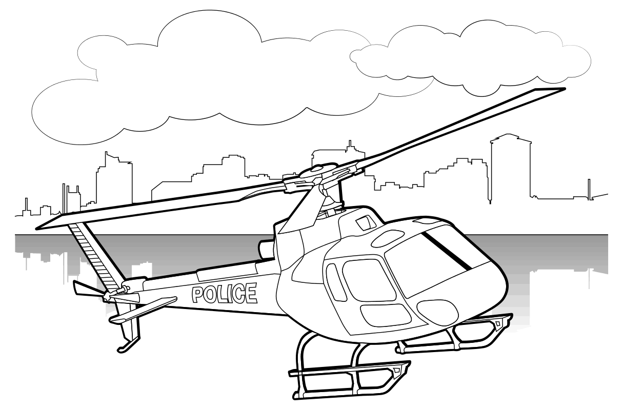 Раскраска - Вертолёты - Вертолёт Airbus Helicopters H125