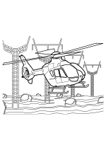Раскраска - Вертолёты - Вертолёт Airbus H135