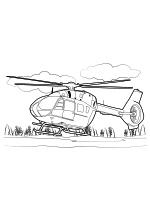 Раскраска - Вертолёты - Вертолёт Airbus Helicopters H145