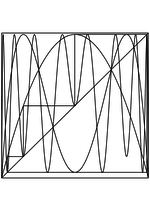 Раскраска - Математические фигуры - Паутинообразная схема логистической карты 2