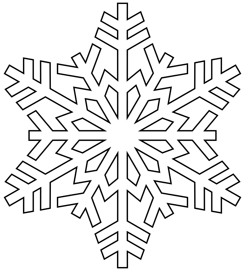 Снежинка рисунок простой