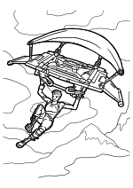 Раскраска - Фортнайт - Глайдер Королевской битвы