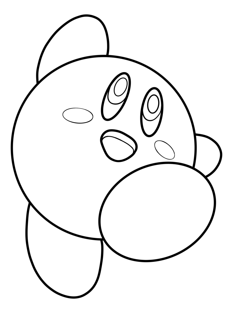 Раскраска - Кирби - Кирби